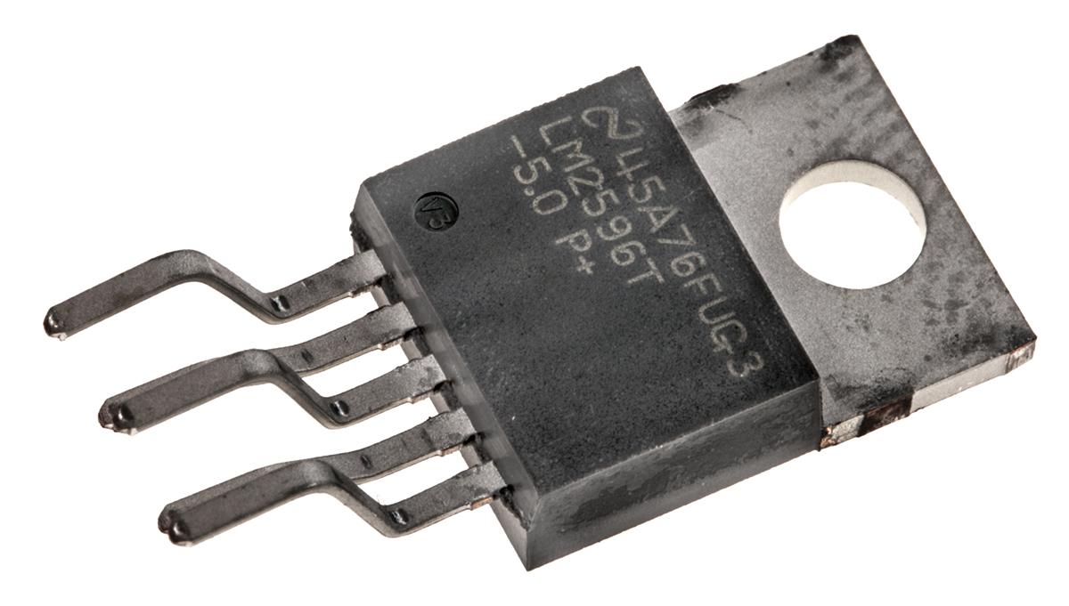 Texas Instruments, LM2596T-5.0/NOPB Step-Down Switching Regulator, 1-Channel 3A 5-Pin, TO-220