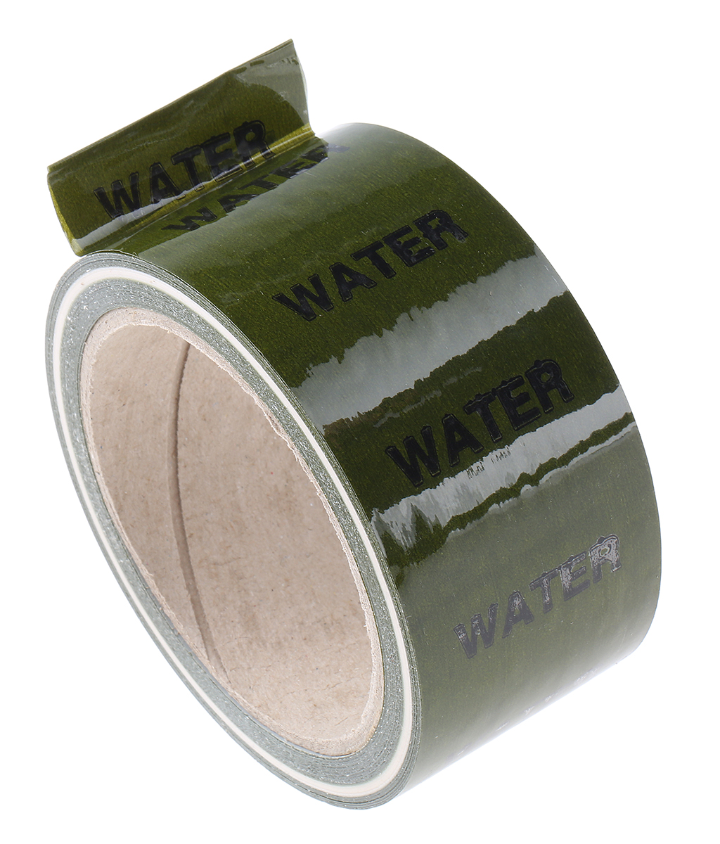 RS PRO Green PP, Vinyl Pipe Marking Tape, text Water, Dim. W 50mm x L 33m