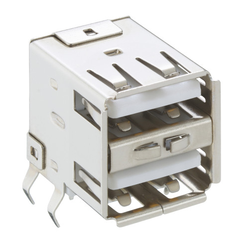 Lumberg Right Angle, PCB Mount, Socket Type A 2.0 USB Connector