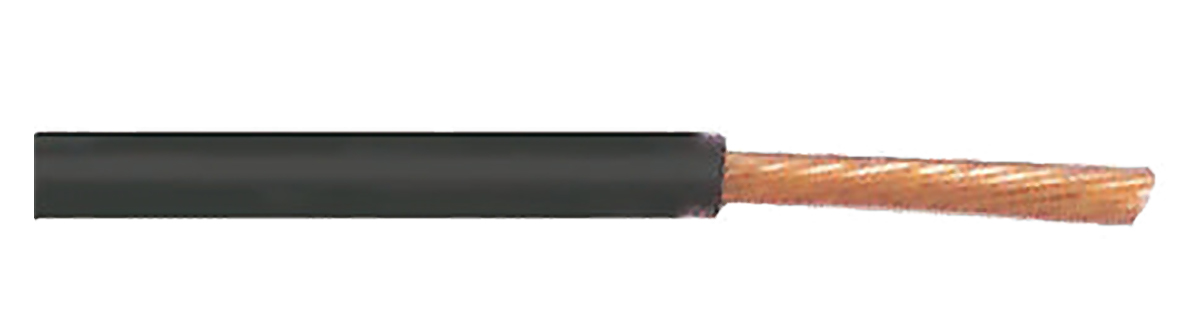 TE Connectivity ACW Series Black 1.5 mm² Automotive Wire, 19/0.32 mm, 100m, ACW0219-1.50-0