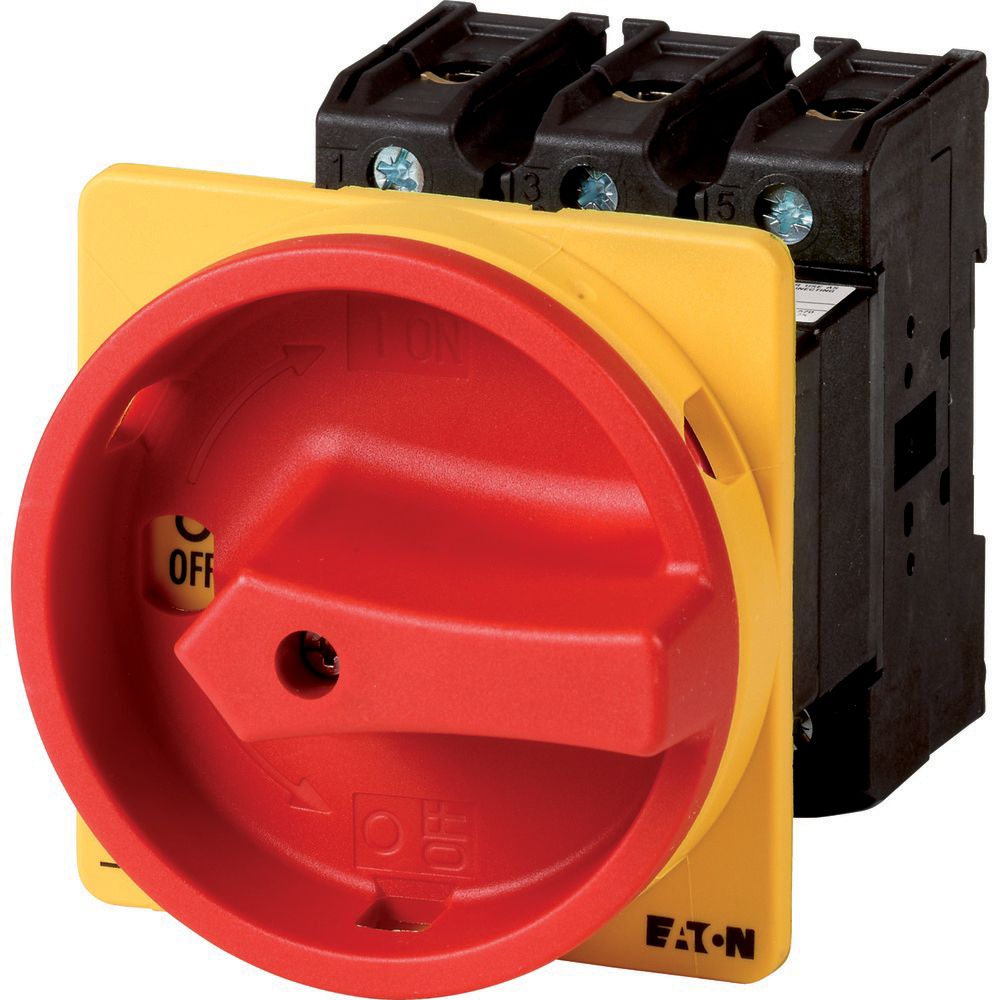 Eaton 3P Pole Panel Mount Isolator Switch - 63A Maximum Current, 37kW Power Rating, IP65