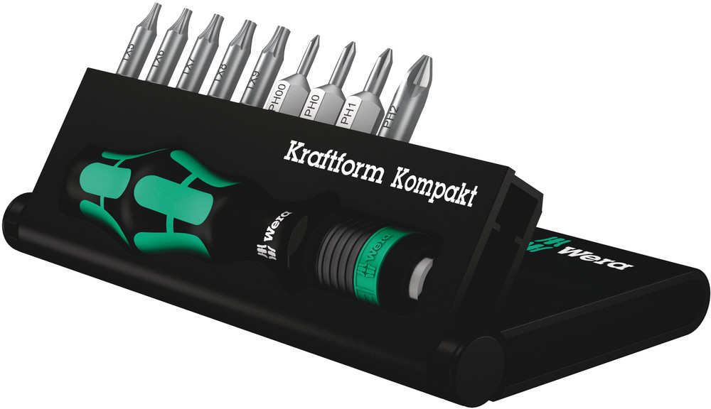 Wera 10 Pieces, Hexagon, Phillips, Torx