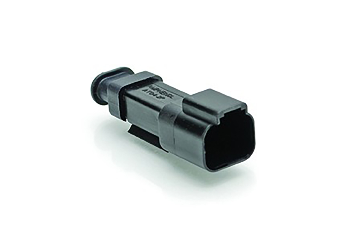 Amphenol Industrial, AT Automotive Connector Socket Black Cable Mount 2 Way, Crimp Termination AT04-2P-SR01BLK