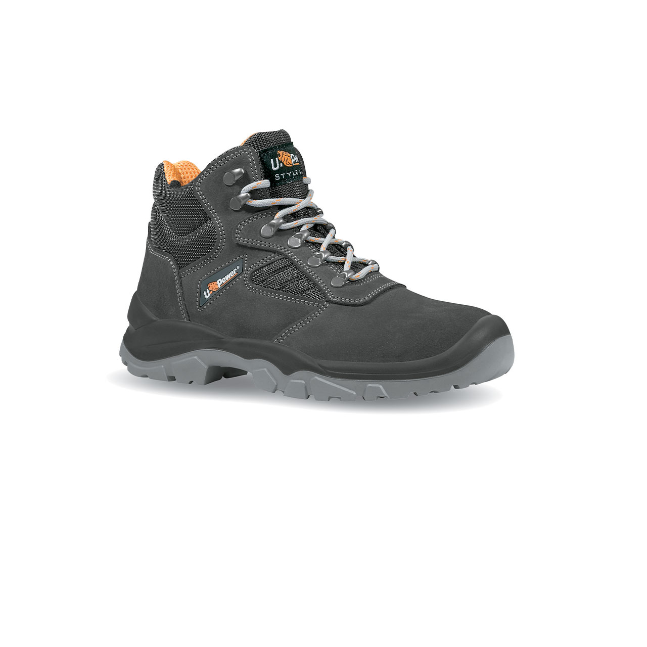 UPower REAL Unisex Grey Stainless Steel Toe Capped Safety Shoes, UK 9, EU 43