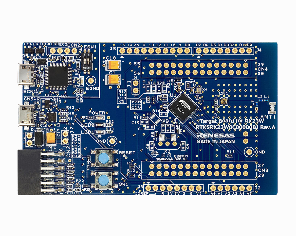 Renesas Electronics Target Board for RX23W Base Board RTK5RX23W0C00000BJ