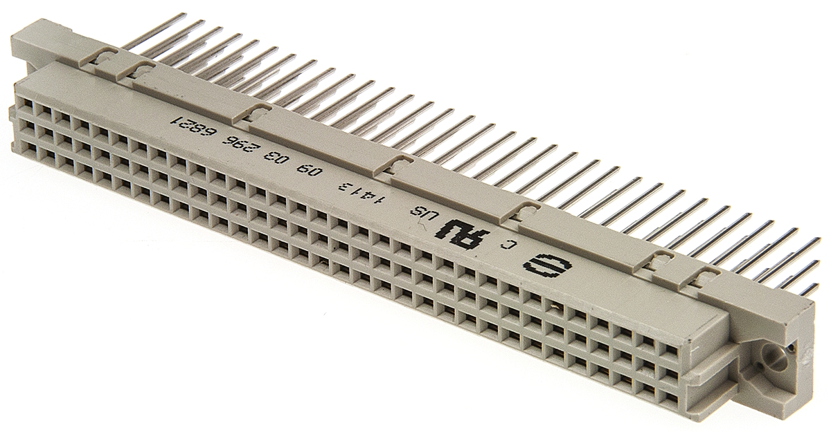 HARTING 96 Way 2.54mm Pitch, Type C Class C2, 3 Row, Straight DIN 41612 Connector, Socket