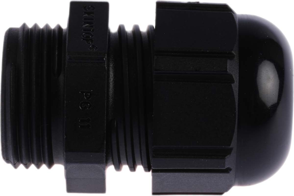 Lapp SKINTOP Series Black Polyamide Cable Gland, PG11 Thread, 4mm min., 10mm max., IP68