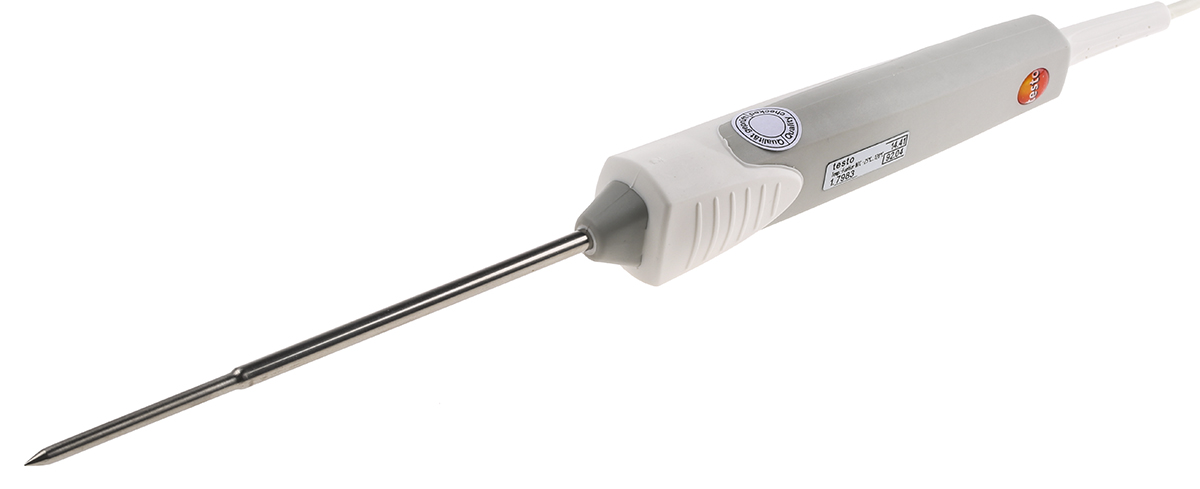 Testo NTC Immersion, Penetration Temperature Probe, 50mm Length, 5mm Diameter, +120 °C Max