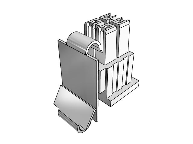 Samtec, IPBD Male Crimp Connector Housing, 4.19mm Pitch, 6 Way, 2 Row