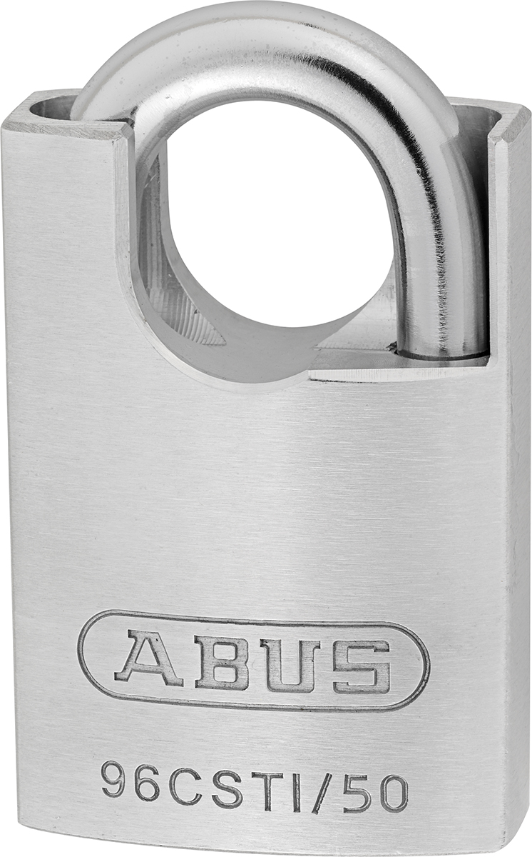 ABUS Key Weatherproof Titanium Safety Padlock, 9.5mm Shackle, 50mm Body