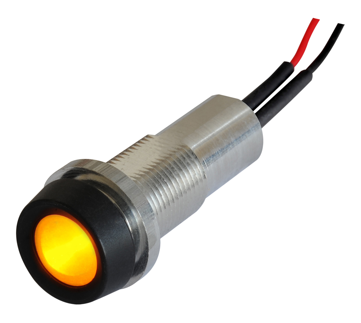Oxley Yellow Panel Mount Indicator, 10.2mm Mounting Hole Size, IP68