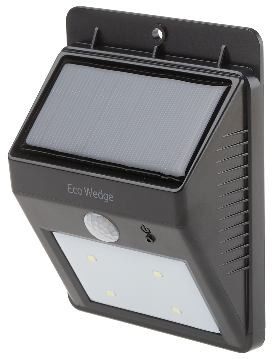 Solar Centre Eco Wedge, Solar Powered, Security Floodlight, 4 LED, 50 W, IP64 PIR