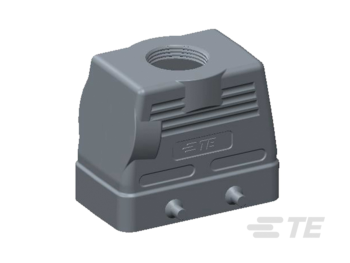 TE Connectivity HDC Heavy Duty Power Connector Hood, M25 Thread, Bottom Entry