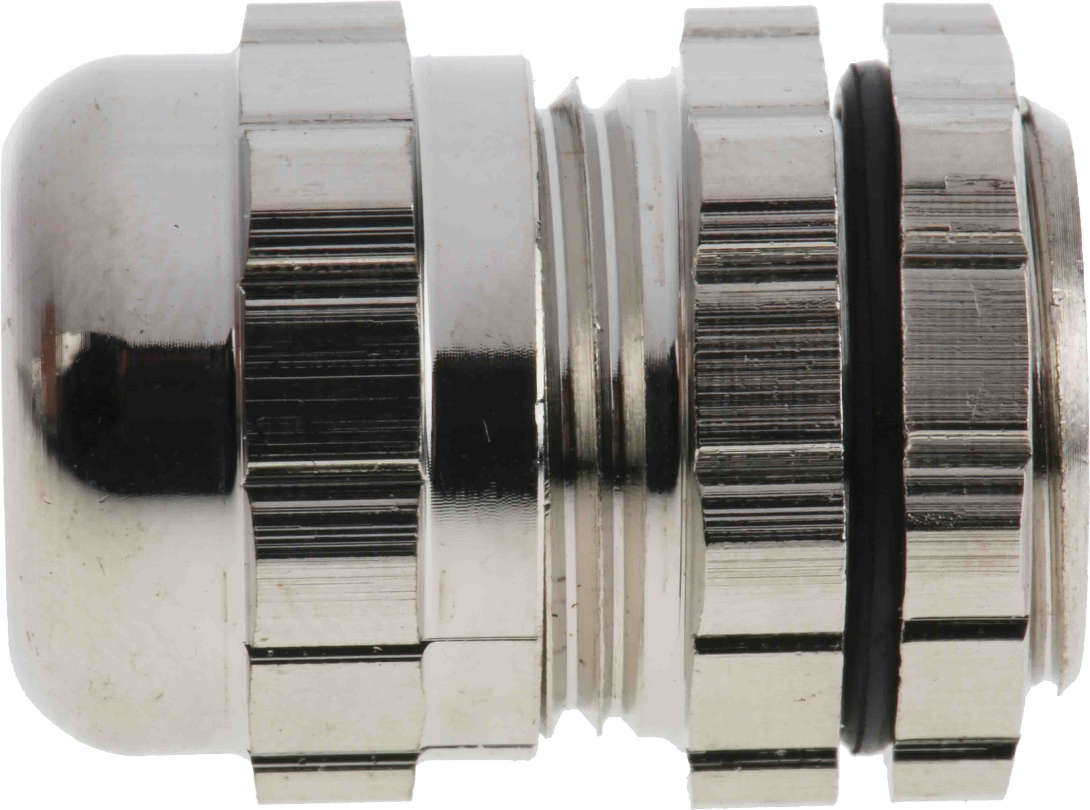 RS PRO Metallic Nickel Plated Brass Cable Gland, M16 Thread, 4mm min., 8mm max., IP68