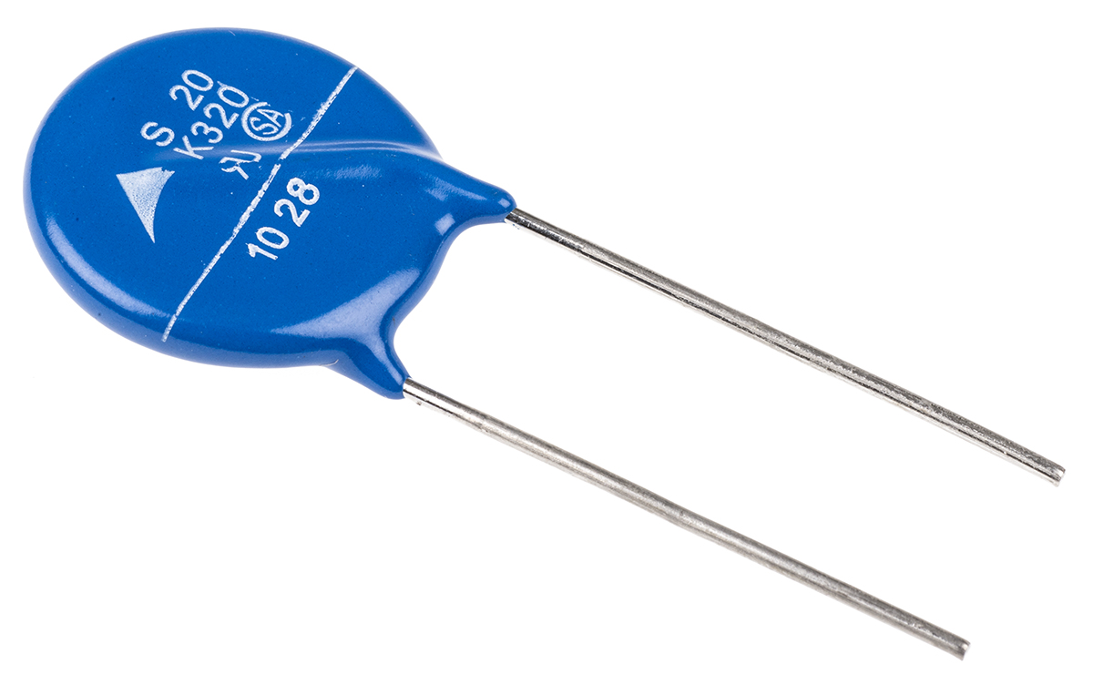 EPCOS, Standard Metal Oxide Varistor 540pF 100A, Clamping 840V, Varistor 510V