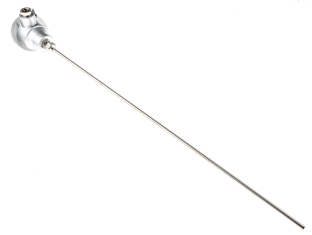 RS PRO PT100 RTD Sensor, 6mm Dia, 600mm Long, 4 Wire, Probe, Class B +450°C Max