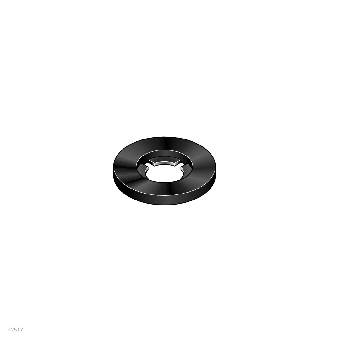 Bosch Rexroth Black Polyamide Washers, M4