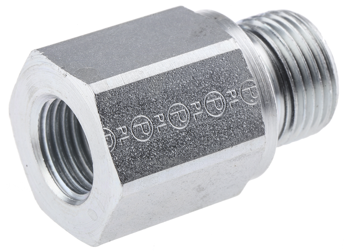 Parker Straight Port to Port Reducer Male BSPP to Female BSPP, RI3/8EDX1/4CF