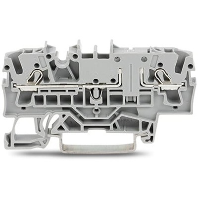 WAGO 2002-1601 TOPJOB S Series Grey, 2.5mm², 1-Level, Push In Termination, ATEX, CSA, IECEx
