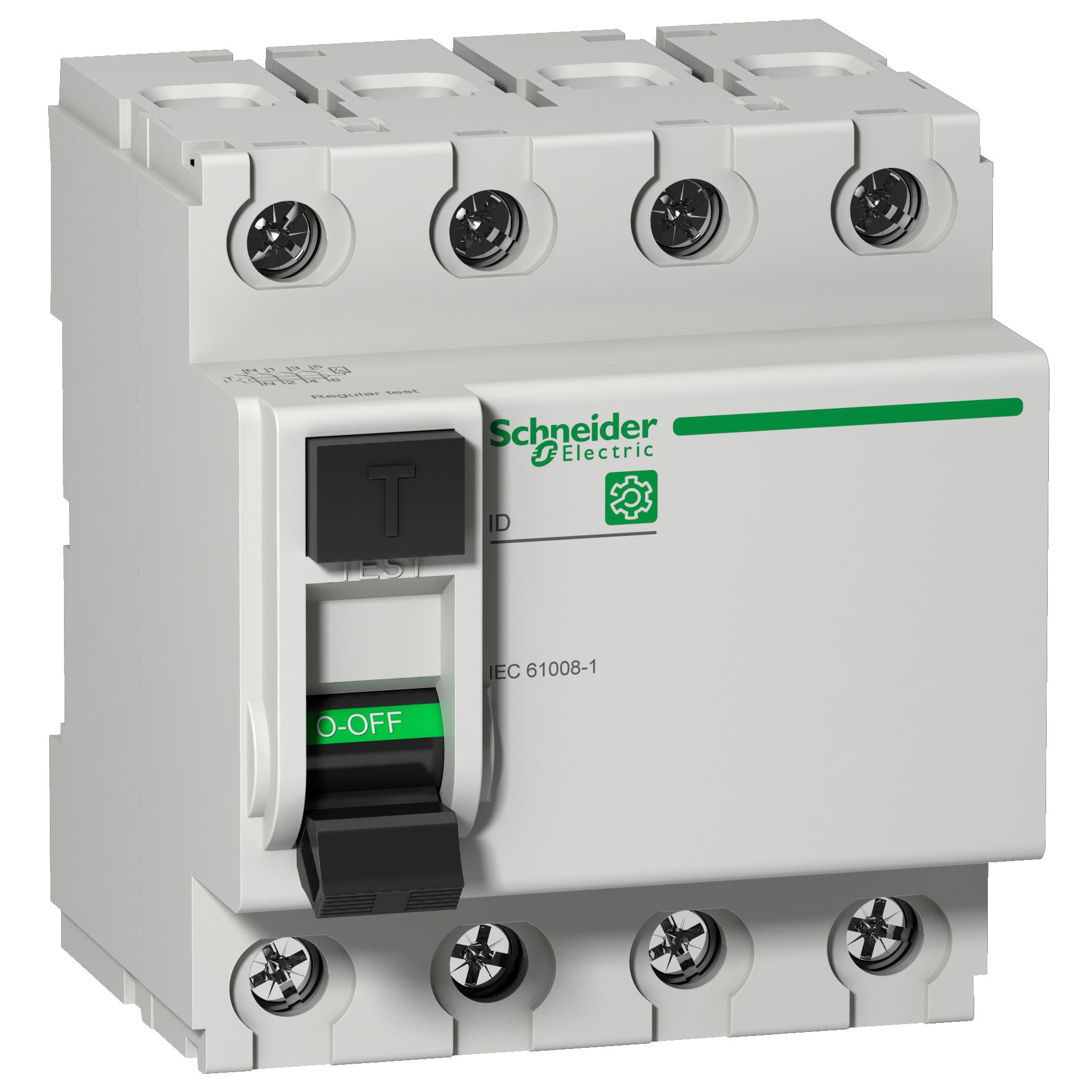 Schneider Electric ID RCCB, 63A, 4 Pole, 300mA, Type AC, 415V ac