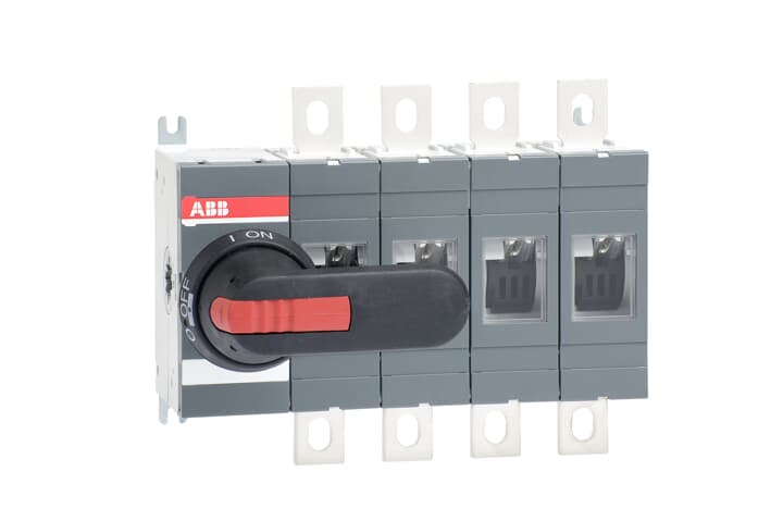 ABB OT Pole Base Mounting Switch Disconnector - 400A Maximum Current, 400kW Power Rating, IP65