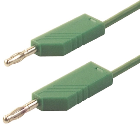 Hirschmann Test & Measurement, 32A, 30 V ac, 60V dc, Green, 2m Lead Length