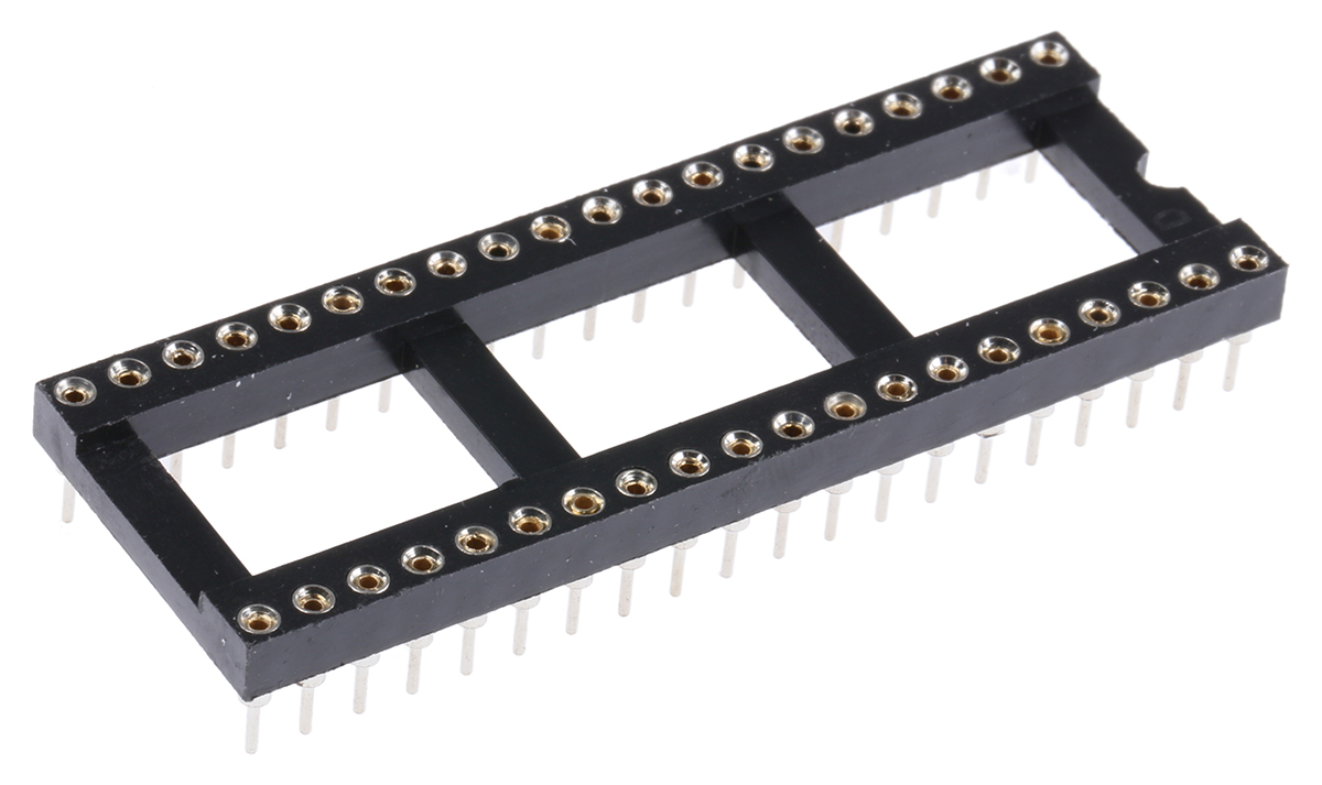 ASSMANN WSW 2.54mm Pitch Vertical 40 Way, Through Hole Turned Pin Open Frame IC Dip Socket, 3A