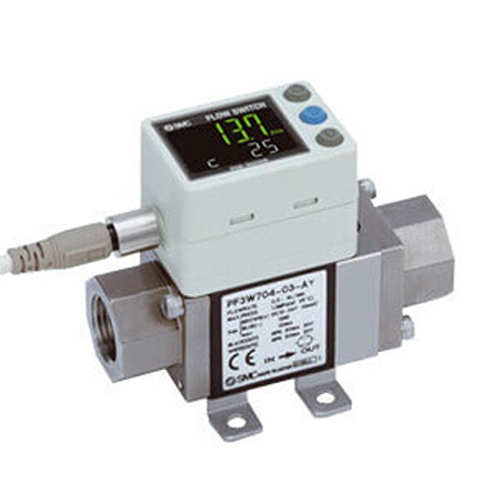SMC PF3W Series Digital Flow Switch Flow Switch for Water, 2 L/min Min, 16 L/min Max