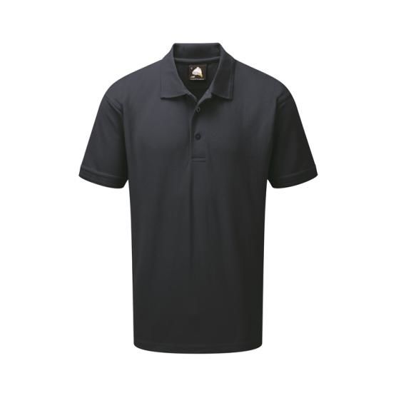 Orn Eagle Navy Cotton, Polyester Polo Shirt