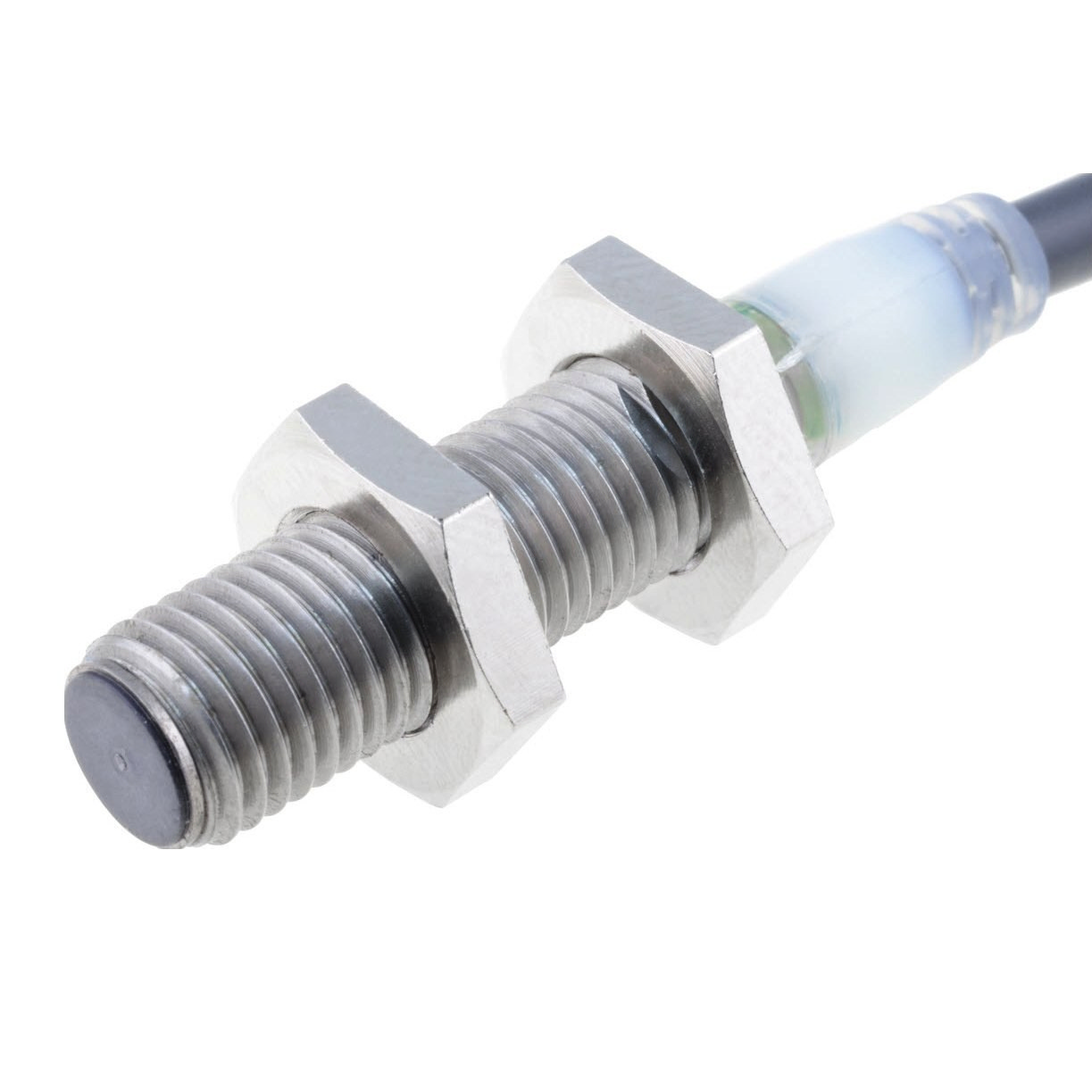 Omron Inductive Threaded Barrel Proximity Sensor, M8, 2 mm Detection, 2-Wire NC, 12 → 24 V dc