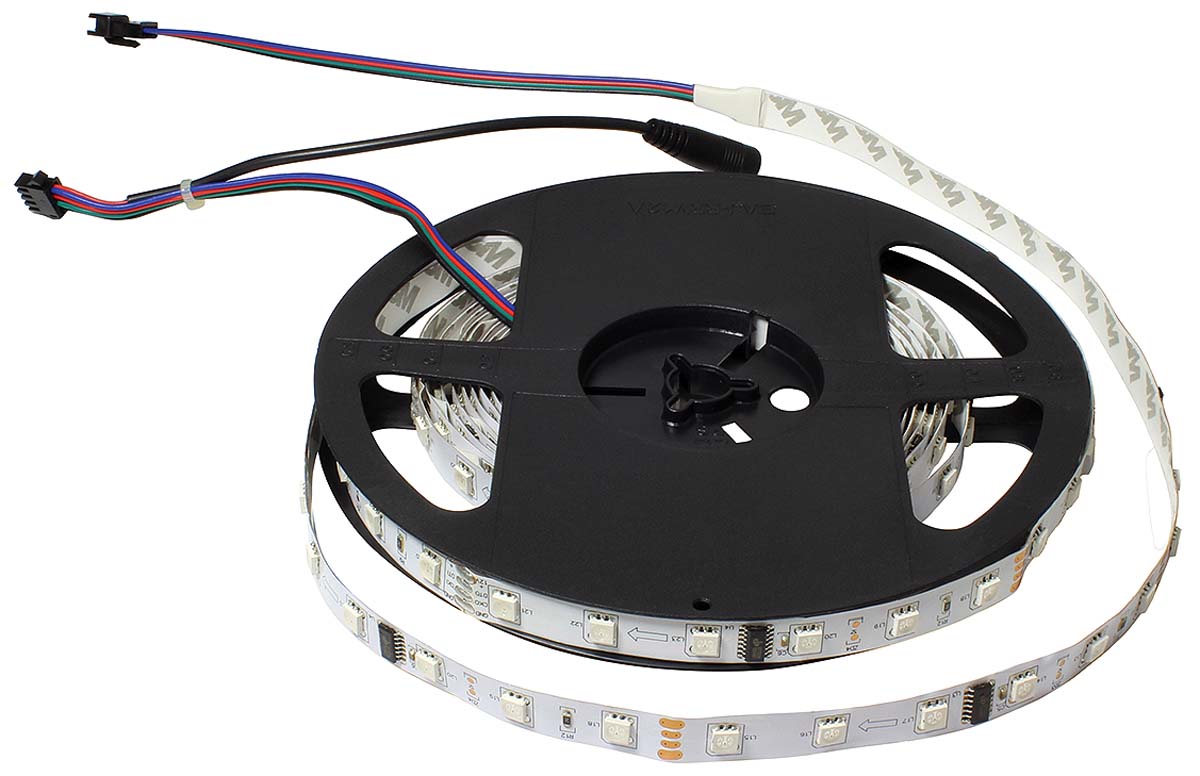 PowerLED 12V dc RGB LED Strip Light, 5m Length