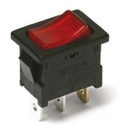 C & K SPST, On-Off Rocker Switch