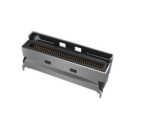 Amphenol Communications Solutions Vertical Edge Connector, 74-Contacts, 0.6mm Pitch