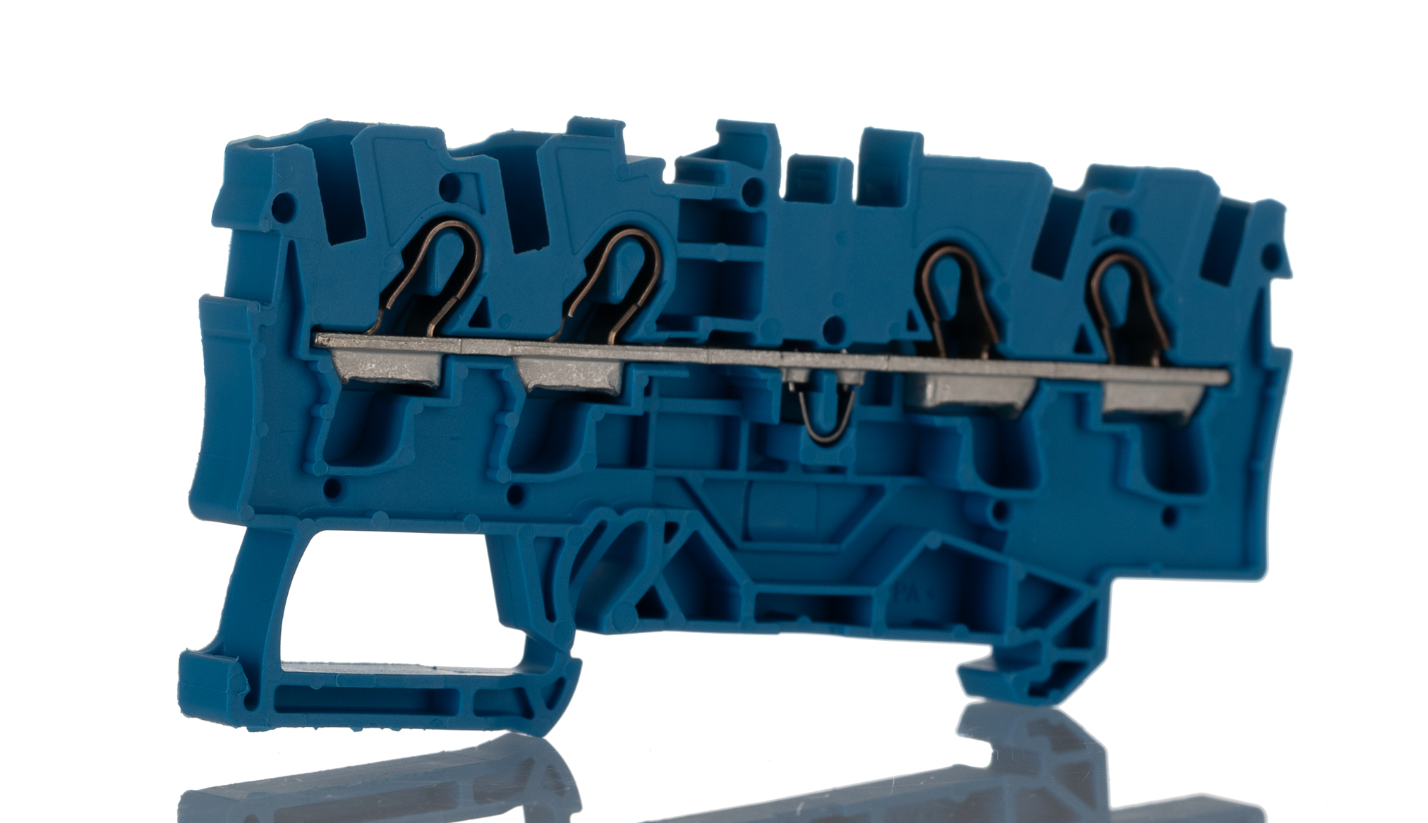 WAGO 2004-1404 TOPJOB S, 2004 Series Blue, 4mm², Single-Level, Push-In Cage Clamp Termination, ATEX, IECEx