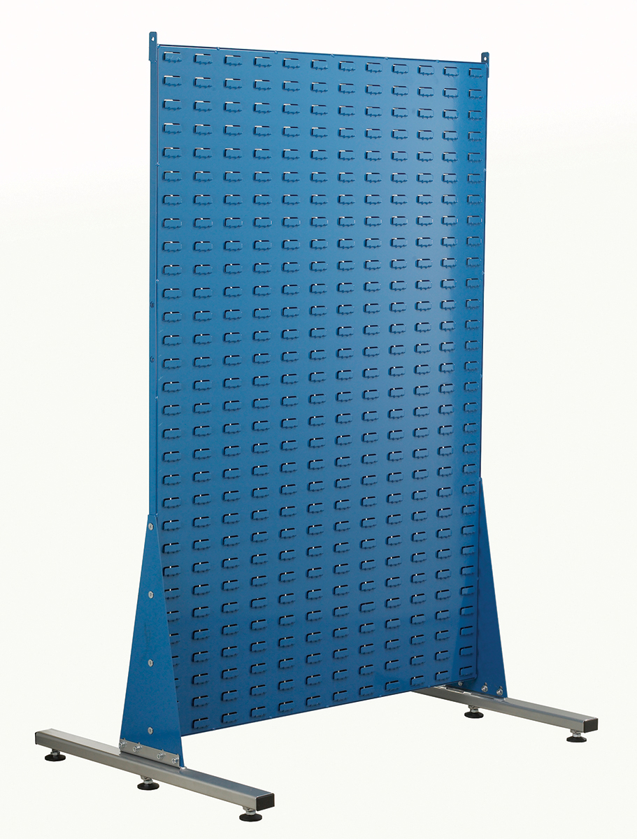 RS PRO PP Louvre Panel Storage Unit, 750mm x 1000mm x 1500mm, Blue