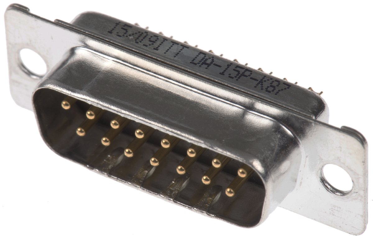 ITT Cannon D* 15 Way Panel Mount D-sub Connector Plug