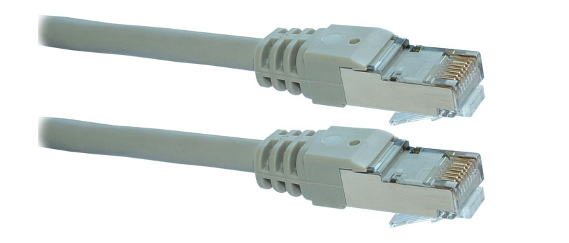 Decelect, 10m Cat6a, White RJ45 to RJ45, Shielded PVC, Terminated