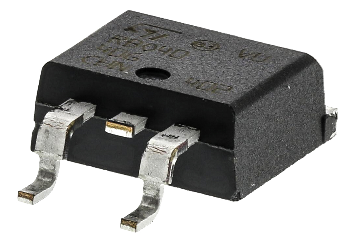 STMicroelectronics RBO40-40G, Reverse Battery and TVS, 3-Pin D2PAK (TO-263)