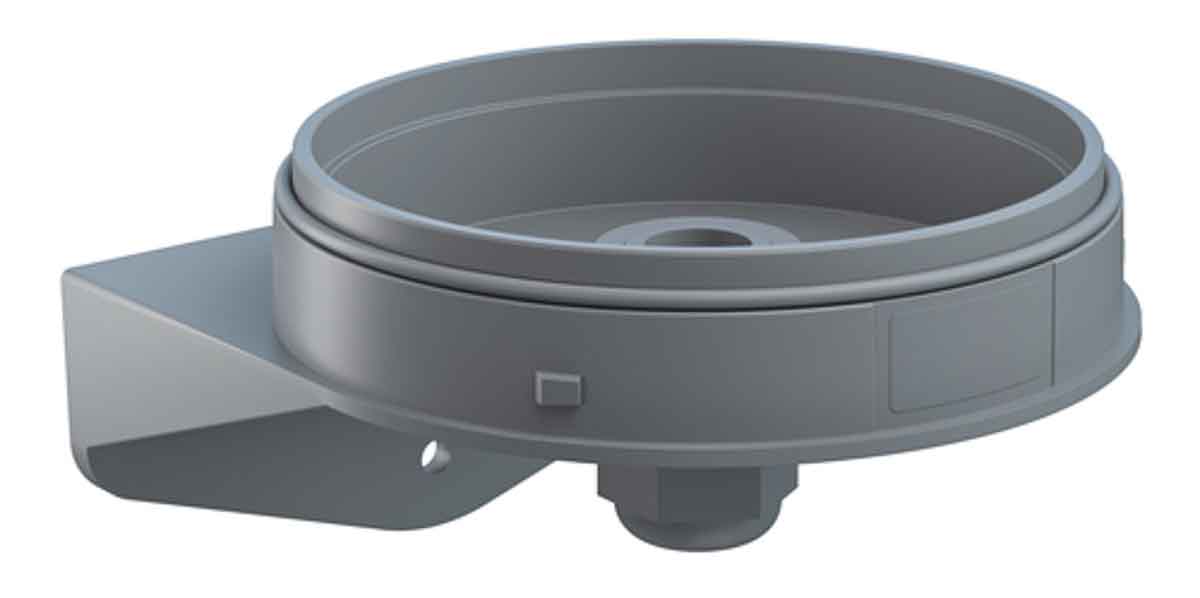 Werma IP66 Rated Grey Mounting Base