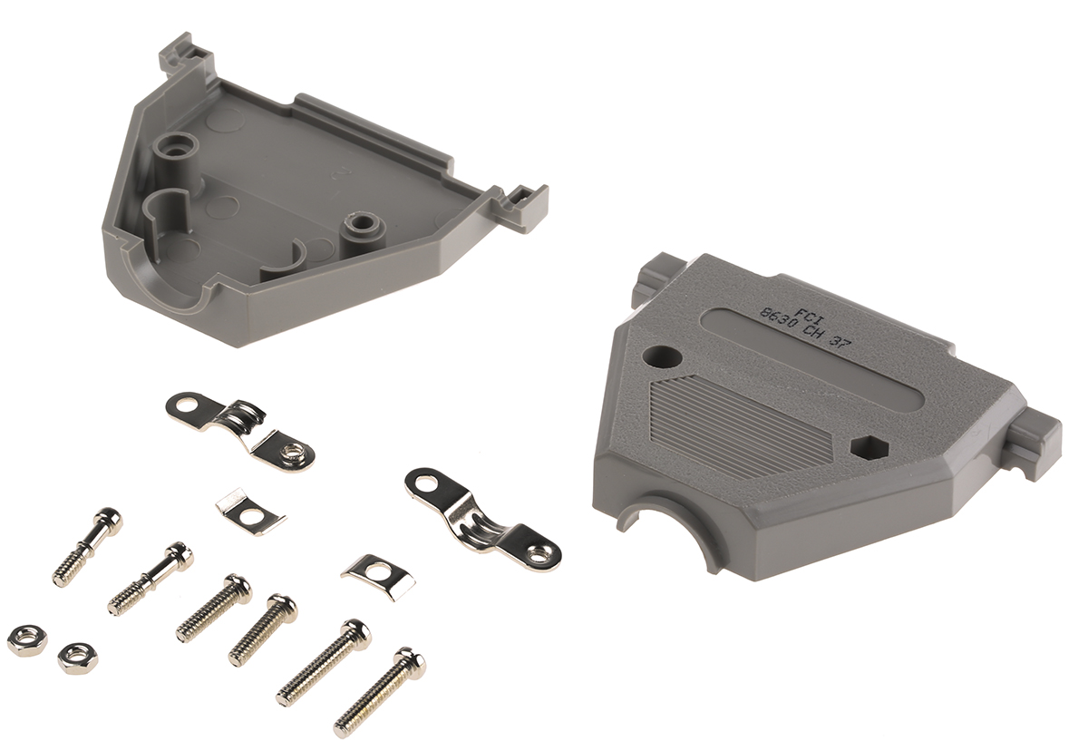 Amphenol Communications Solutions 8630CH Series Thermoplastic D Sub Backshell, 37 Way
