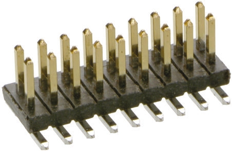 HARWIN Archer M50 Series Straight Surface Pin Header, 20 Contact(s), 1.27 mm Pitch, 2 Row, Unshrouded