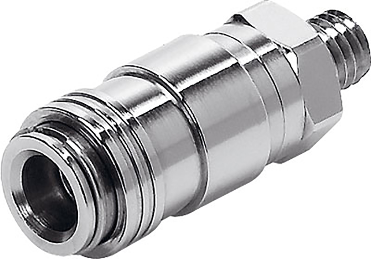 Festo Brass Male Pneumatic Quick Connect Coupling, M5 Male