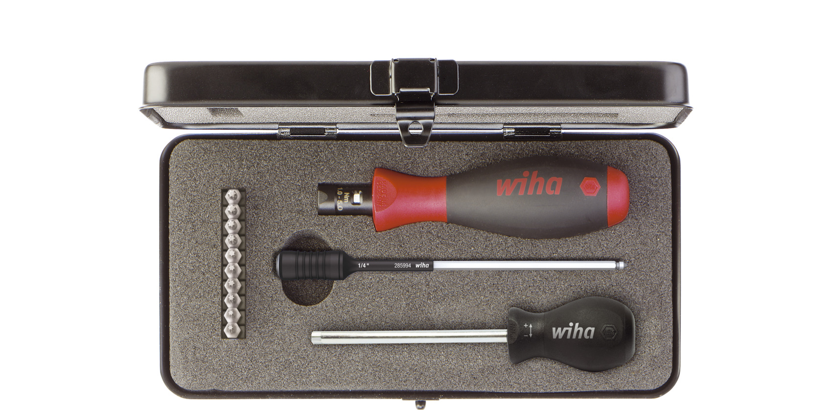 Wiha Adjustable Torx Torque Screwdriver, 0.8 → 5.0Nm, 1/4 in Drive, ±6 % Accuracy