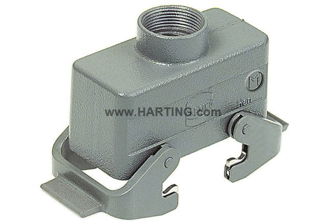 HARTING Han B Heavy Duty Power Connector Hood, M25 Thread, Top Entry