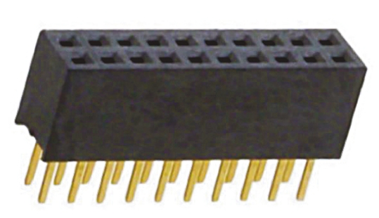 Amphenol Communications Solutions MINITEK Series Straight Through Hole Mount PCB Socket, 20-Contact, 2-Row, 1.27mm