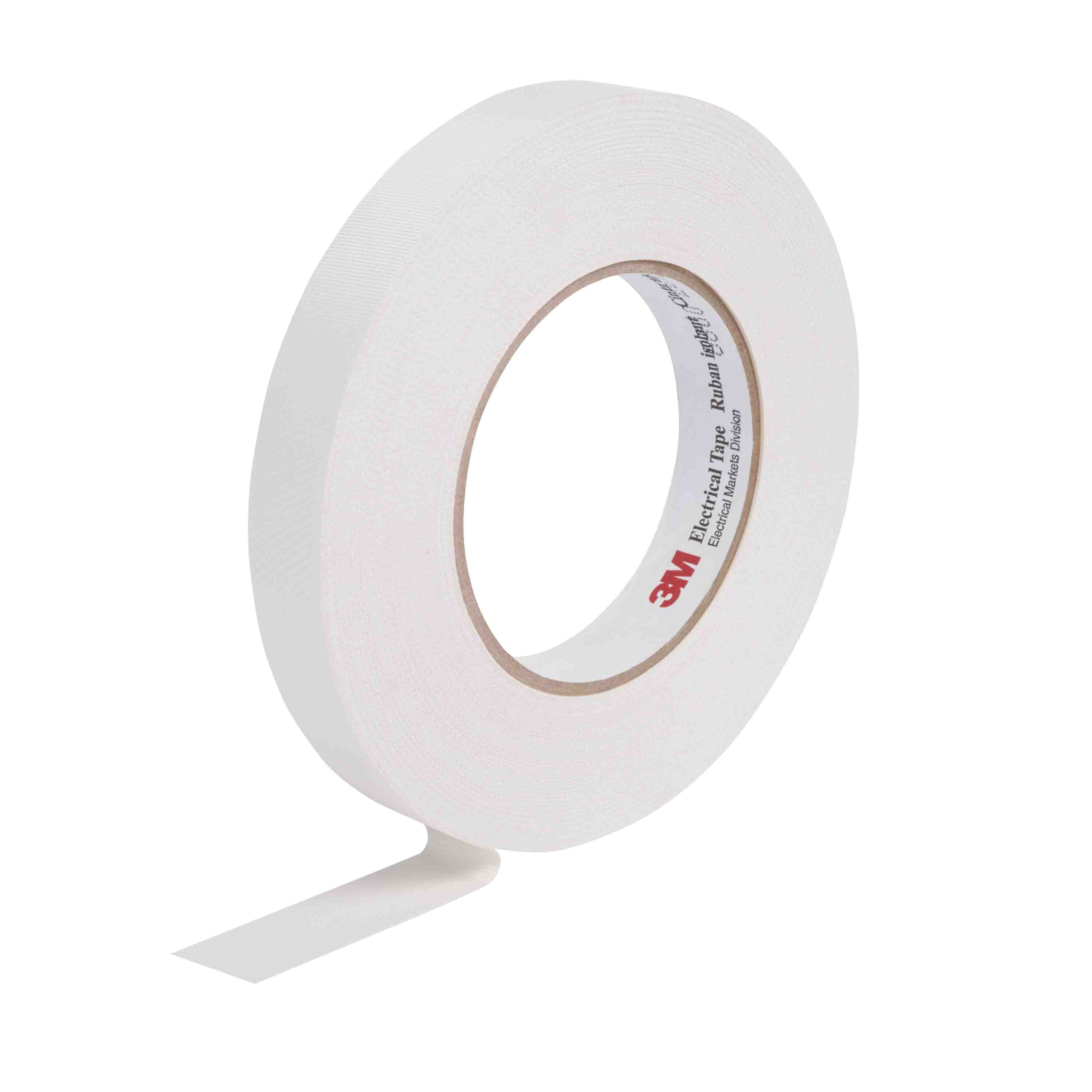 3M Scotch 27 Cloth Tape, 55m x 25mm, White, Glass Finish