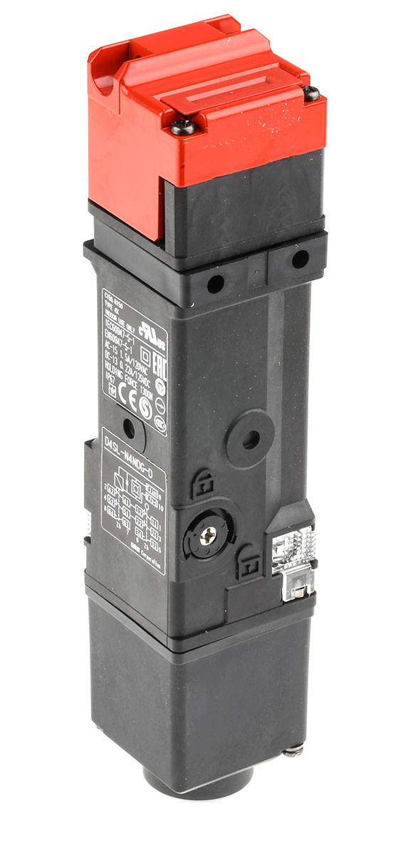 Omron D4SL-N Series Solenoid Interlock Switch, Power to Lock, 24V dc, 2NC/NO + 2NC/NO