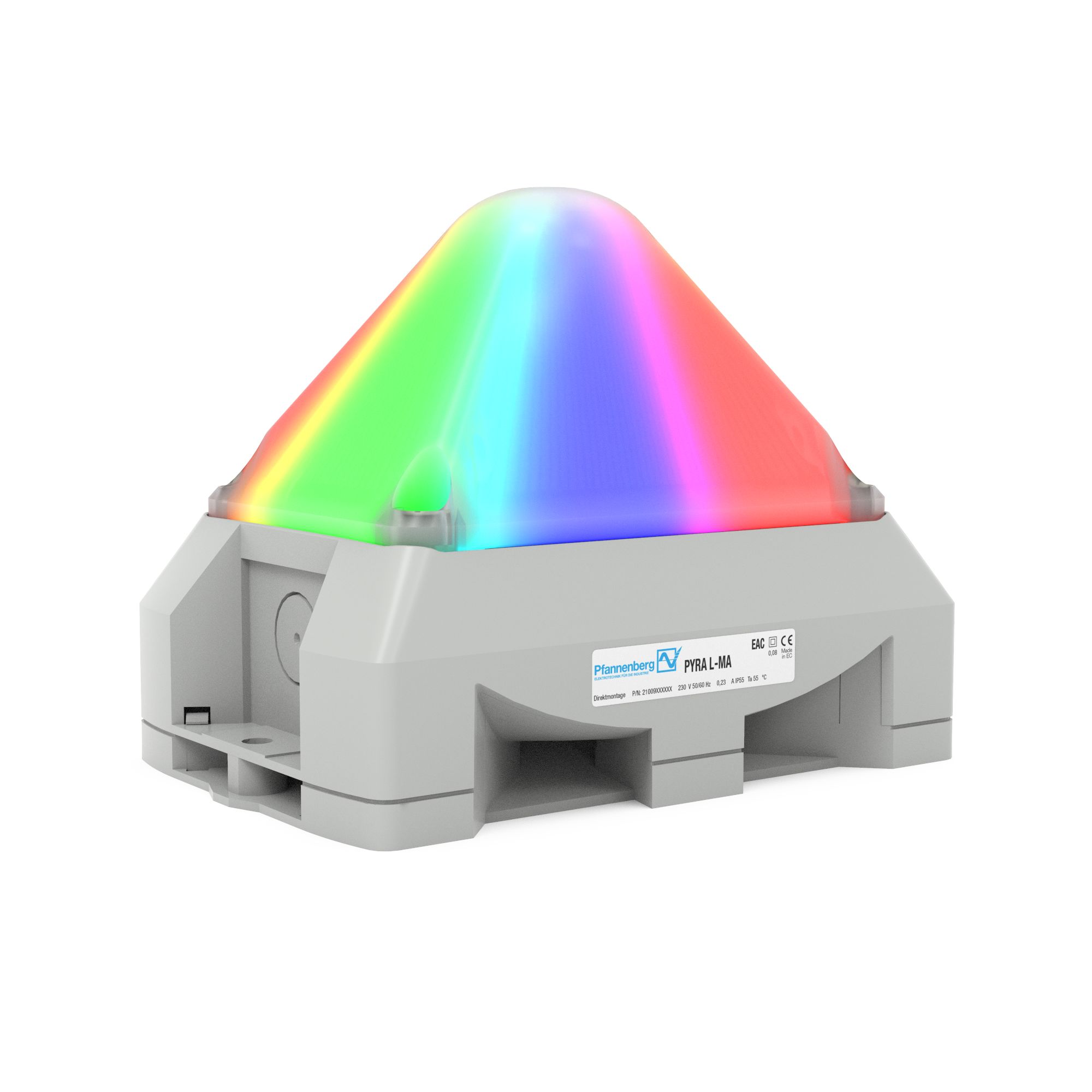 Pfannenberg PY L Series Multicolour Continuous lighting Effect Signal Tower for Use with CWB, 24 V ac, LED Bulb, AC,