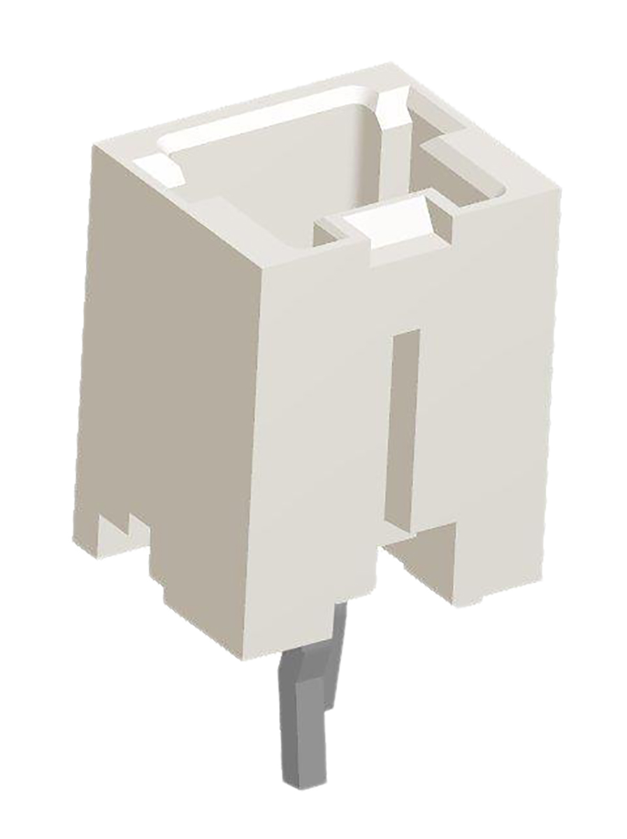 TE Connectivity AMP Mini CT Series Straight Through Hole PCB Header, 2 Contact(s), 1.5 mm Pitch, 1 Row, Shrouded