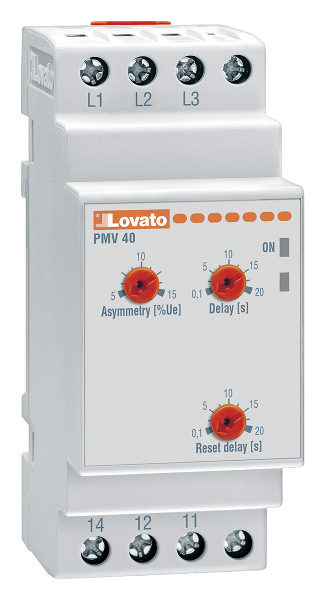 Lovato Voltage Monitoring Relay, 3 Phase, SPDT, Maximum of 400V ac, DIN Rail